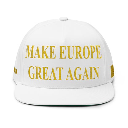 MEGA EU FLAG Hat - White/Gold