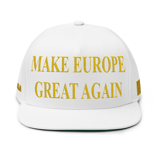 MEGA EU FLAG Hat - White/Gold